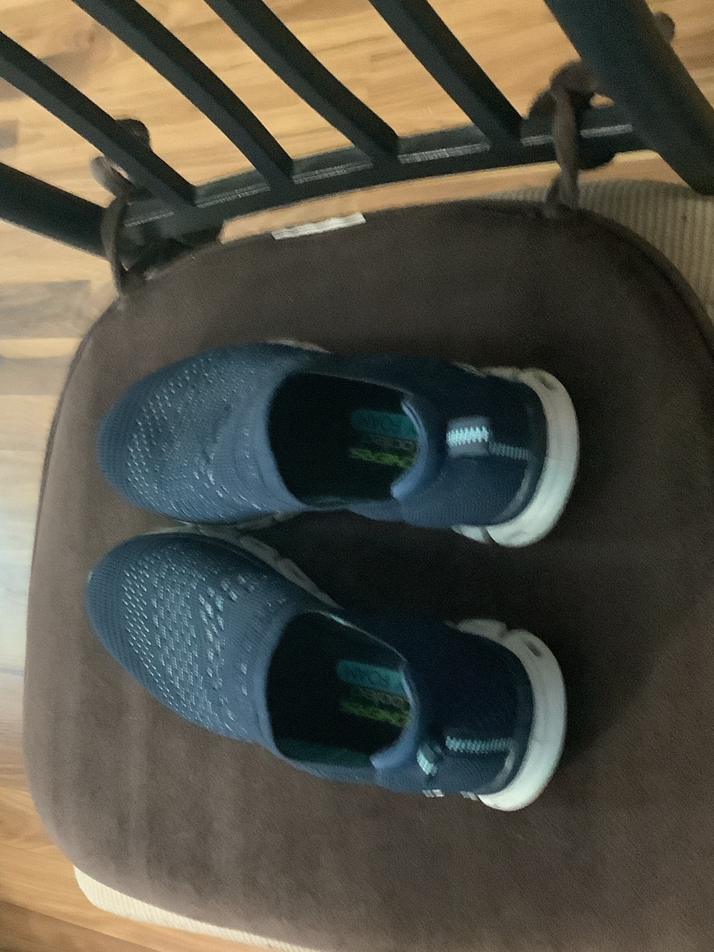 Skechers Navy Blue Slip-On Athletic Sneakers